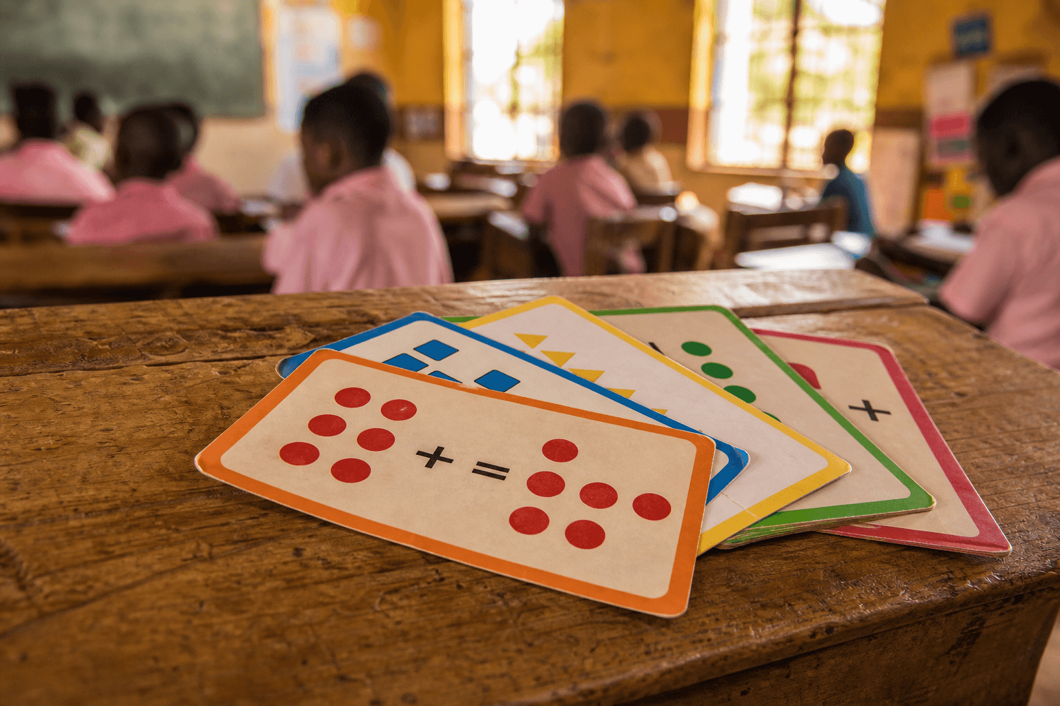 Crack It learning cards on a desk